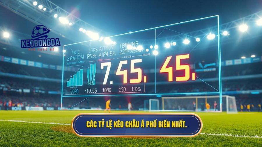  Các tỷ lệ kèo Châu Á phổ biến nhất.
