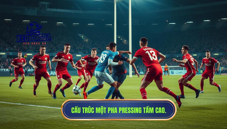 Bản chất của một pha pressing ngay bên phần sân đối thủ