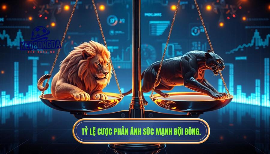 Tỷ lệ cược phản ánh sức mạnh tương quan giữa hai đội